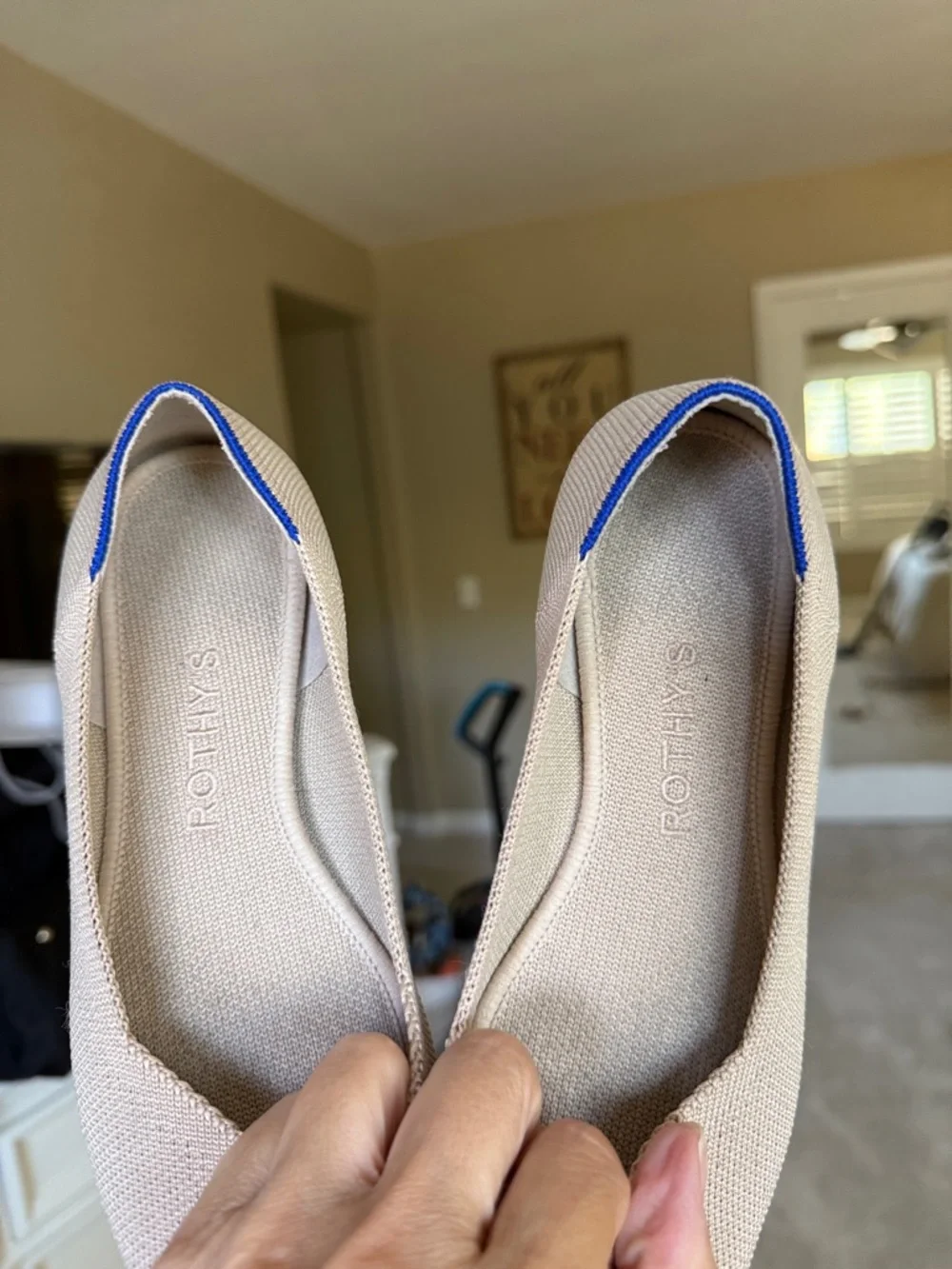 Rothys The Point in Ecru Size 6.5 - Picture 5 of 9